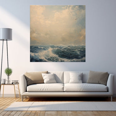 Painting of Waves in a Sea
